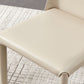 Modern Style Leather Dining Chair Armless Metal Side Chair for Home Use