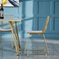 Glam 1/2/5 Pieces Dining Set Stone Top Dining Table with Chairs for Restaurant Clearhalo 'Dining Room Sets' 'Dining Tables & Seating' 'dining_room_set' 'furn' 'furn_dining_room_set' 'Furniture' 'Kitchen & Dining Furniture' 1200x1200_8286ab70-a2ba-4a74-b0ae-2613f7f58b4c