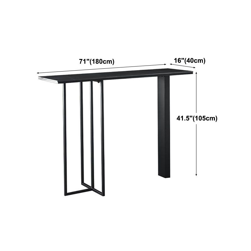 Industrial Rectangle Top Counter Table Marble Top 42-inch Height Table Clearhalo 'Bar Furniture' 'Bar Tables' 'bar_tables' 'furn' 'furn_bar_tables' 'Furniture' 'furniture_bar_tables' 'Kitchen & Dining Furniture' 'kitchen&dining_furn' 'kitchen' 1200x1200_82872e6b-870f-40be-b27d-660c85295a96