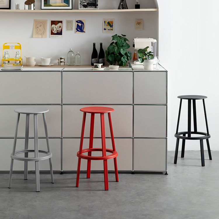 Contemporary Indoor Bar Stool Swivel Bar Stool with Footrest Clearhalo 'Bar Furniture' 'Bar Stools' 'bar_stools' 'furn' 'furn_bar_stools' 'Furniture' 'Kitchen & Dining Furniture' 1200x1200_82891d0a-2f7e-4525-bd12-0d77d44e837e