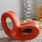 Silla de asiento de plástico moderna silla de plástico Rocking Accent Accent para sala de estar