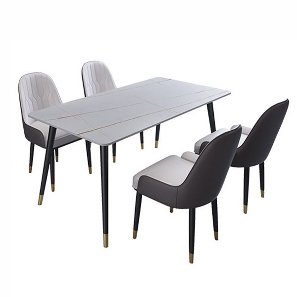 Modern Matte Finish Stone Dining Table Rectangle Dining Table Clearhalo ' dining_table' 'Dining Tables & Seating' 'Dining Tables' 'furn' 'furn_dining_table' 'Furniture' 'furniture_dining_table' 'Kitchen & Dining Furniture' 'kitchen&dining_furn' 'kitchen' 'kitchen_dining_table' 1200x1200_828c1eac-f918-4338-950e-48d6a3e893d9