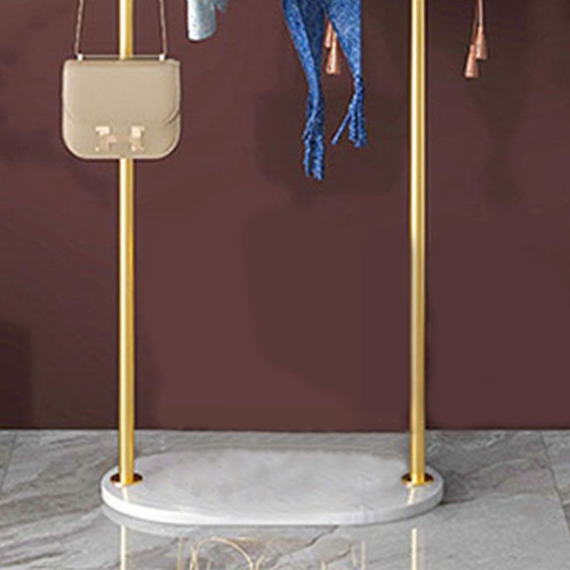 Moderne Metall -Eingangshalle Hall Tree Storage Bench Haken freistehende Kleiderbügel