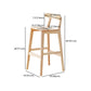 Industrial Wood Low Back Barstool Simple Indoor Tall Stool with Square Seat Clearhalo 'Bar Furniture' 'Bar Stools' 'bar_stools' 'furn' 'furn_bar_stools' 'furniture_bar_stools' 'Kitchen & Dining Furniture' 'kitchen&dining_furn' 'kitchen' 'kitchen_furn' Furniture' 1200x1200_828d1771-ba36-47a7-b937-096772393f5f