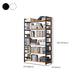 Modern Wood Shelf 11.8-inch Wide Open Etagere Bookcase in Matte Finish
