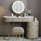 Stone Top Vanity Makeup Table with 5 Storage Drawers for Bedroom Clearhalo 'Bedroom Furniture' 'furn' 'furn_makeup_vanities' 'Furniture' 'Makeup Vanities' 'makeup_vanities' 1200x1200_828efb57-8f67-4e75-878f-99d070bc2a67