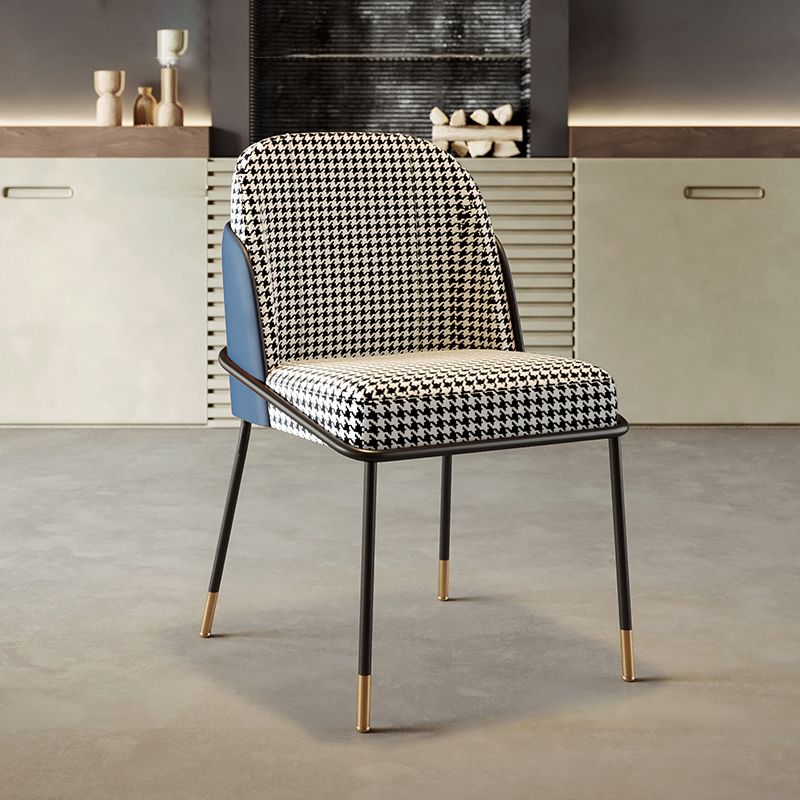 Scandinavian Upholstered Armless Dining Chairs Solid Back Chairs for Home Use Clearhalo 'Dining Chairs' 'Dining Tables & Seating' 'dining_chair' 'furn' 'furn_dining_chair' 'Furniture' 'furniture_dining_chair' 'Kitchen & Dining Furniture' 1200x1200_8291440f-2902-49a2-89c1-3f5144484923