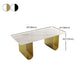 Nordic Rectangle Stone Dining Table 1/5 Pieces Dining Set for Dining Room