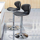 Contemporary Metal Stool Faux Leather Upholstered Counter Stool