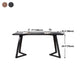 Industrial Rectangle Dining Table Ash Solid Wood Table with Double Pedestal Base Clearhalo ' dining_table' 'Dining Tables & Seating' 'Dining Tables' 'furn' 'furn_dining_table' 'Furniture' 'furniture_dining_table' 'Kitchen & Dining Furniture' 'kitchen&dining_furn' 'kitchen' 'kitchen_dining_table' 1200x1200_8294a3b0-d71b-49d2-92d1-1c186d6ea4fc