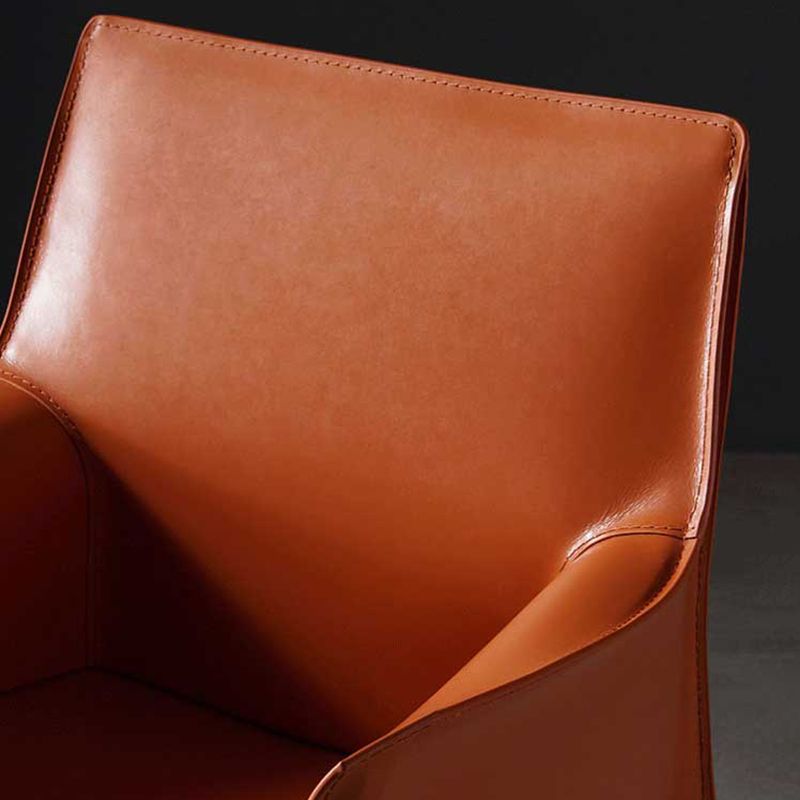 Modern Metal Dining Arm Chair Leather Dining Side Chair for Restaurant Use Clearhalo ' kitchen&dining_furn' 'Dining Chairs' 'Dining Tables & Seating' 'dining_chair' 'furn' 'furn_dining_chair' 'Furniture' 'furniture_dining_chair' 'Kitchen & Dining Furniture' 'kitchen' 1200x1200_8294ef77-ea63-4f62-aed8-88964a70322e