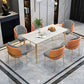 Minimalist Design 1/2/5/7 Rectangular Dining Room Table with Upholstered Chairs Clearhalo 'Dining Room Sets' 'Dining Tables & Seating' 'dining_room_set' 'furn' 'furn_dining_room_set' 'Furniture' 'furniture_dining_room_set' 'Kitchen & Dining Furniture' 'kitchen&dining_furn' 'kitchen' 1200x1200_82950f04-d4d6-47e7-8daf-1e6969da89d8