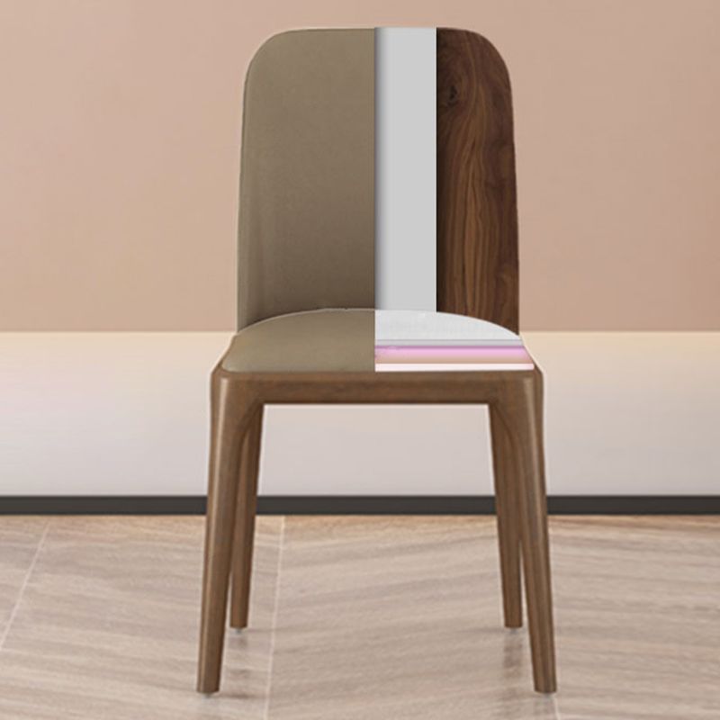 Contemporary Dining Chairs Dining Armless Side Chairs with Wooden Legs Clearhalo ' kitchen&dining_furn' 'Dining Chairs' 'Dining Tables & Seating' 'dining_chair' 'furn' 'furn_dining_chair' 'Furniture' 'furniture_dining_chair' 'Kitchen & Dining Furniture' 'kitchen' 1200x1200_8296c6b8-5077-475e-b27b-5fe416065896