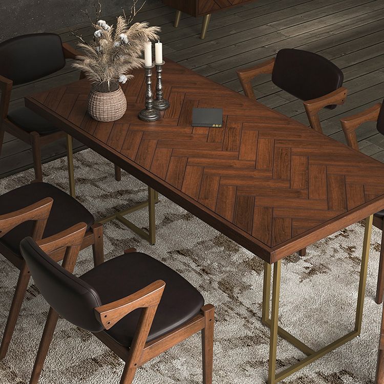 Traditional Luxury Rectangle Dining Table Solid Wood Table for Dining Room Clearhalo ' dining_table' 'Dining Tables & Seating' 'Dining Tables' 'furn' 'furn_dining_table' 'Furniture' 'furniture_dining_table' 'Kitchen & Dining Furniture' 'kitchen&dining_furn' 'kitchen' 'kitchen_dining_table' 1200x1200_8299c1c4-b35f-4b30-adbd-51331a698d58