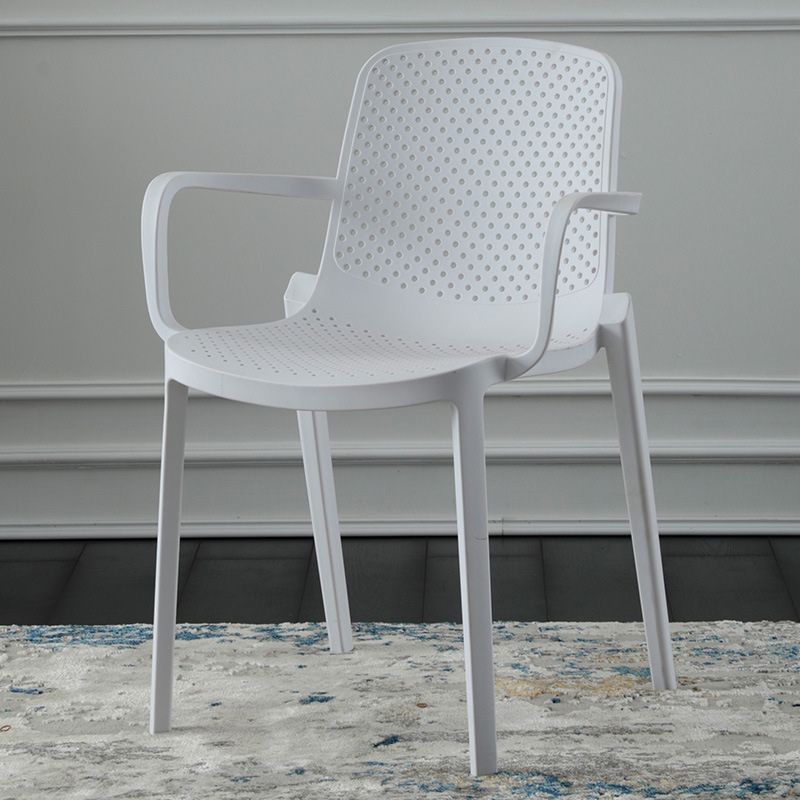 Modern Plastic Chair Parsons Chair in Matte Finish for Kitchen Clearhalo 'Dining Chairs' 'Dining Tables & Seating' 'dining_chair' 'furn' 'furn_dining_chair' 'Furniture' 'Kitchen & Dining Furniture' 1200x1200_829a5e5f-dd06-42b0-bd0e-720749c29682