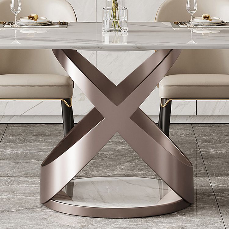 Traditional Luxury Dining Table Rectangle Sintered Stone Table for Living Room Clearhalo ' dining_table' 'Dining Tables & Seating' 'Dining Tables' 'furn' 'furn_dining_table' 'Furniture' 'furniture_dining_table' 'Kitchen & Dining Furniture' 'kitchen&dining_furn' 'kitchen' 'kitchen_dining_table' 1200x1200_829ad582-431f-4e8b-9210-9c618d608d0c
