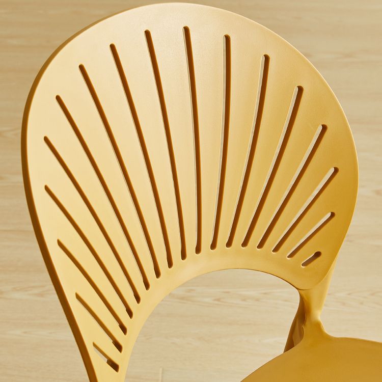 Contemporary Style Plastic Dining Armless Chair Open Back Dining Side Chair Clearhalo ' kitchen&dining_furn' 'Dining Chairs' 'Dining Tables & Seating' 'dining_chair' 'furn' 'furn_dining_chair' 'Furniture' 'furniture_dining_chair' 'Kitchen & Dining Furniture' 'kitchen' 1200x1200_829b06c5-e91d-4998-8f46-962f01032419