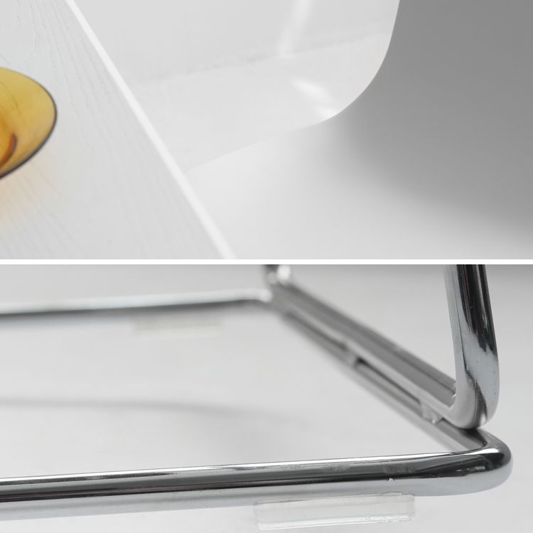 Tabouret de bar de style contemporain tabouret de comptoir en plastique avec des jambes en métal pour la maison