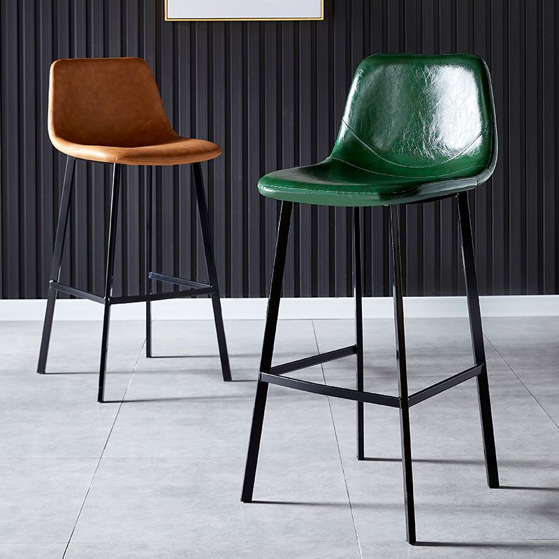 Industrial Style Bar-stool Bucket Seat Metal Legs for Kitchen Bar Clearhalo 'Bar Furniture' 'Bar Stools' 'bar_stools' 'furn' 'furn_bar_stools' 'furniture_bar_stools' 'Kitchen & Dining Furniture' 'kitchen&dining_furn' 'kitchen' 'kitchen_furn' Furniture' 1200x1200_829d5969-98c5-45cb-a365-09920502e8ab