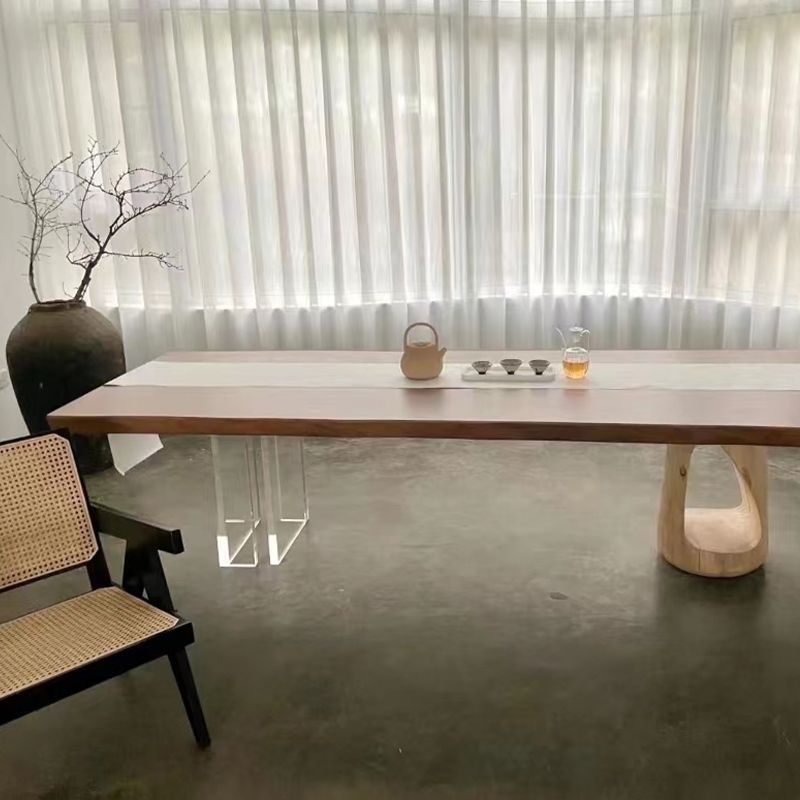 Modern Rectangle Dining Table Solid Wood Dining Table for Dining Room Clearhalo 'Dining Tables & Seating' 'Dining Tables' 'dining_table' 'furn' 'furn_dining_table' 'Furniture' 'Kitchen & Dining Furniture' 1200x1200_829db8ca-85b1-40d6-83ef-29c27af093cb