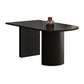 Rubberwood Solid Wood Base Table Contemporary Dining Table in White and Black Clearhalo 'Dining Tables & Seating' 'Dining Tables' 'dining_table' 'furn' 'furn_dining_table' 'Furniture' 'furniture_dining_table' 'Kitchen & Dining Furniture' 'kitchen' 'kitchen_dining_table' 1200x1200_829e5f33-0e33-4cc9-b369-73f2be5f94e5
