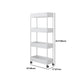 Modern Plastic Bookcase, White, Bookshelf for Any Room, 16" L