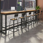 Modern Style Rectangle Bar Table Solid Wood Bar Dining Table with Footrest Clearhalo 'Bar Furniture' 'Bar Tables' 'bar_tables' 'furn' 'furn_bar_tables' 'Furniture' 'Kitchen & Dining Furniture' 1200x1200_82a0a9f6-a274-45fc-9f08-4e50397e9034