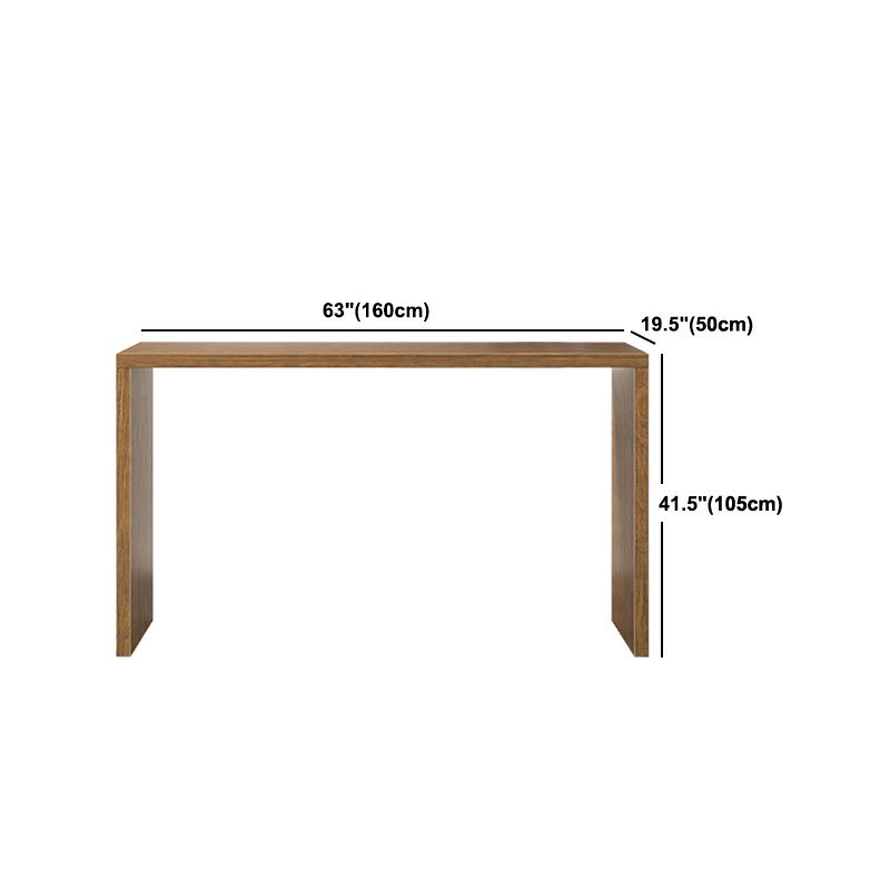Rectangle Rectangle Table de table de barres massifs 1/4/5/7