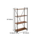 Home Office Etagere Bookshelf Modern Bookcase with Rectangle Shelves