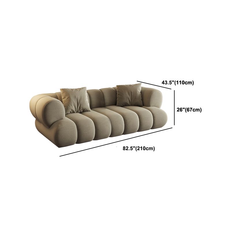 26.37" H Contemporary Green Tuxedo Arm Sewn Pillow Back Sofa Clearhalo 'furn' 'furn_sofas' 'Furniture' 'Living Room Furniture' 'Sofa' 'sofas' 1200x1200_82a5362e-f7c0-4223-b81a-0df0a498641e