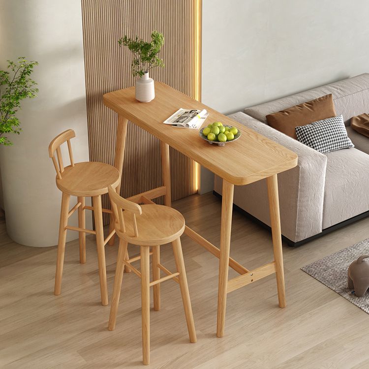 1/2/3 stuks moderne rechthoek pubtafel set houten toonbanktafel met hoge ontlasting