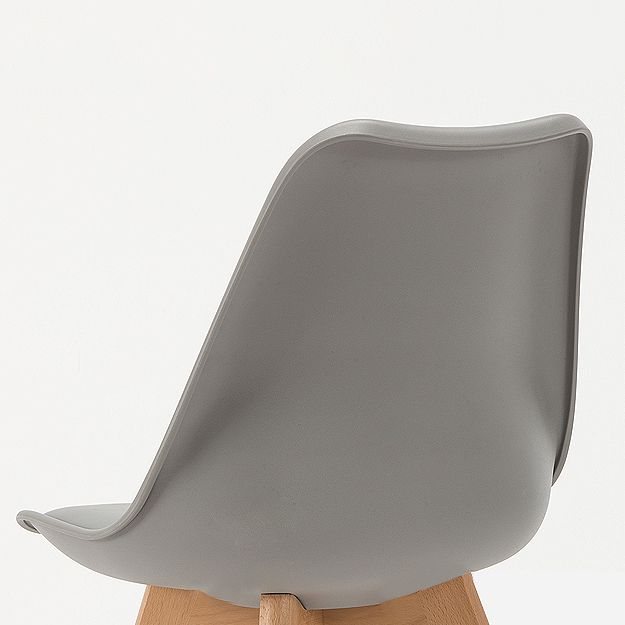 Modern Beech Solid Back Side Chair Matte Finish Plastic Dining Chair Clearhalo ' kitchen&dining_furn' 'Dining Chairs' 'Dining Tables & Seating' 'dining_chair' 'Furniture' 'furniture_dining_chair' 'Kitchen & Dining Furniture' 'kitchen' 1200x1200_82a69731-039a-47d2-bc78-7bf667e96b63