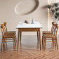 Modern Rectangle Dining Table Stone Top Extension Dining Table Clearhalo 'Dining Tables & Seating' 'Dining Tables' 'dining_table' 'furn' 'furn_dining_table' 'Furniture' 'Kitchen & Dining Furniture' 1200x1200_82a6c535-d3b5-4190-9377-2c8dcf001258