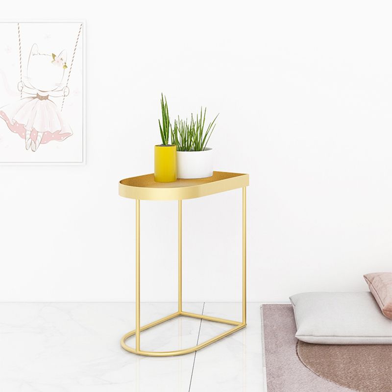 Mid-Century Tray Top Corner Table Frame Metal Side End Table Clearhalo 'Coffee & Accent Tables' 'End & Side Tables' 'end_side_tables' 'furn' 'furn_end_side_tables' 'Furniture' 'Living Room Furniture' 1200x1200_82a6f35d-d7e1-4fe1-b5a3-35ff73ad2a7f