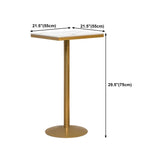 Nordic Style Bar Table Artificial Marble Pub Table for Restaurant Clearhalo 'Bar Furniture' 'Bar Tables' 'bar_tables' 'Furniture' 'furniture_bar_tables' 'Kitchen & Dining Furniture' 1200x1200_82a7f215-f4b1-4659-a085-6acf68a57d0b