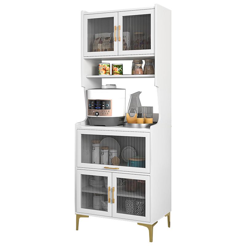 Serveur de portes en bois moderne en bois d'ingénierie serveur avec des jambes dorées