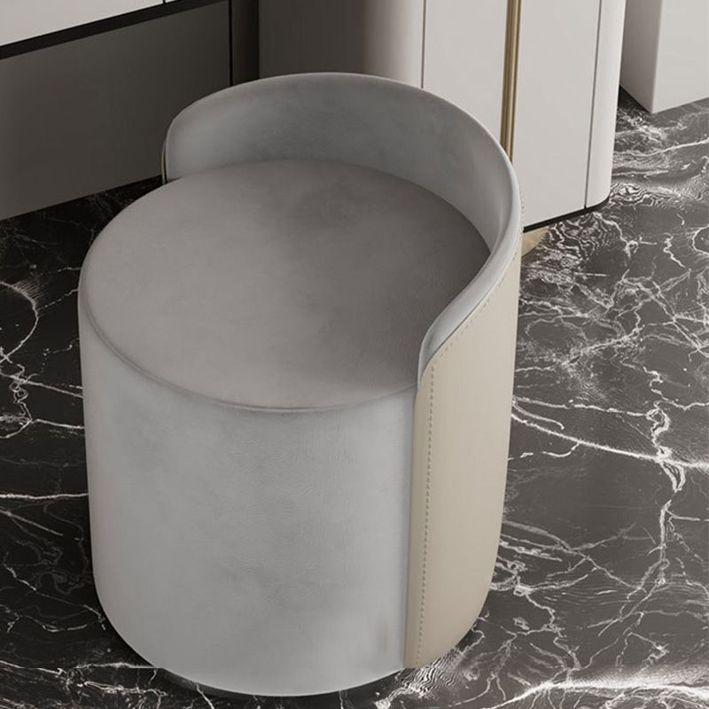 Contemporary Tear Resistant Pouf Round Grey Pouf for Living Room Clearhalo 'furn' 'furn_ottomans_poufs' 'Furniture' 'Living Room Furniture' 'Ottomans & Poufs' 'ottomans_poufs' 1200x1200_82af7a42-aeea-4952-a8fc-14f3ce814c1d