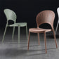 Scandinavian Open Back Side Chair Plastic Side Chair for Home