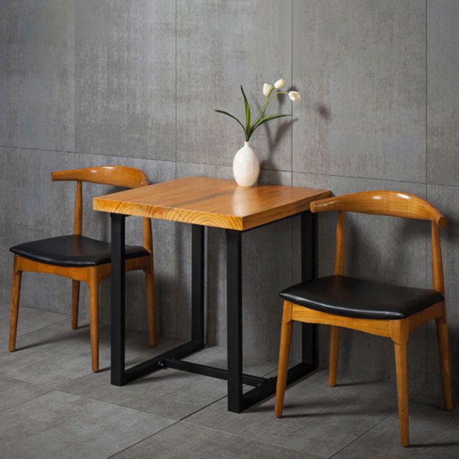 Industrial Solid Wood Dining Table Brown Trestle Dining Table for Dinning Room Clearhalo ' dining_table' 'Dining Tables & Seating' 'Dining Tables' 'furn' 'furn_dining_table' 'Furniture' 'furniture_dining_table' 'Kitchen & Dining Furniture' 'kitchen&dining_furn' 'kitchen' 'kitchen_dining_table' 1200x1200_82b7ee4a-1808-4636-846a-1925006b0b61