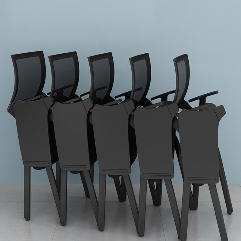 Mid Back Home Office Chair Black Frame Conference Chair Arm Chair Clearhalo 'furn' 'furn_office_chair' 'Furniture' 'Office Chairs' 'Office Furniture' 'office_chair' 1200x1200_82b91fe9-0066-4fec-a75f-9ed5bc6cb062