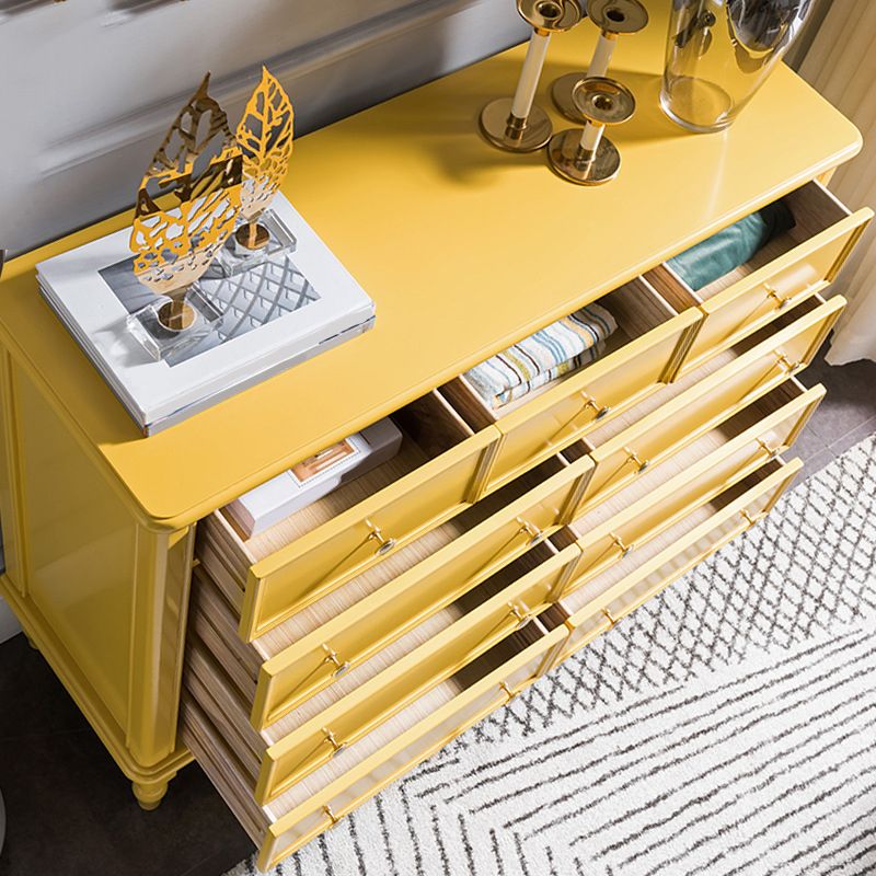 Commode double côtière en frêne, commode de rangement avec tiroirs pour chambre à coucher