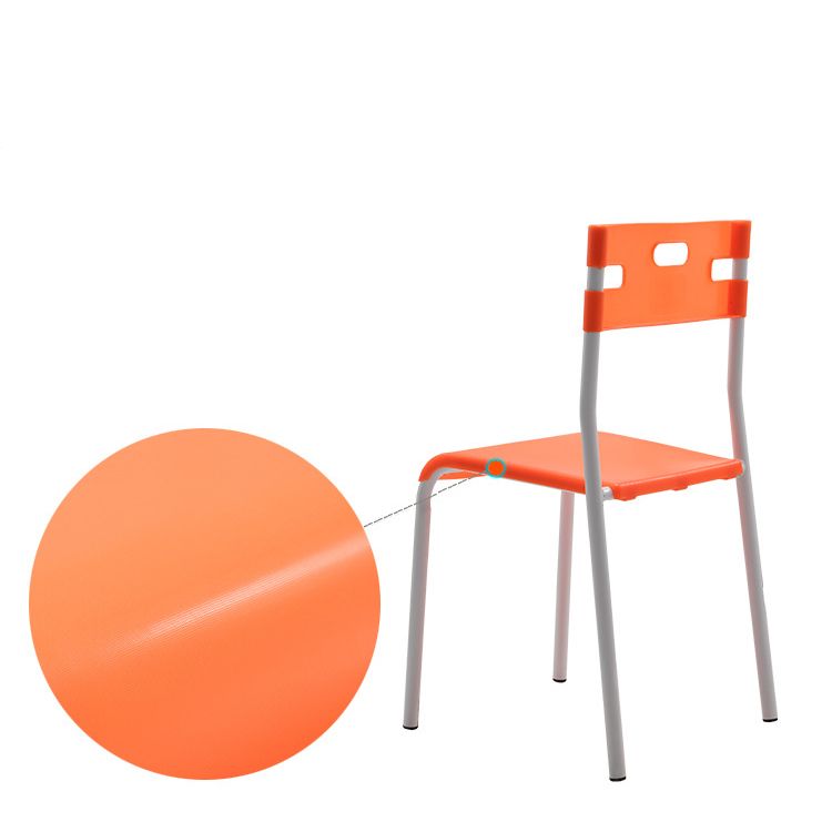 Silla de plástico de la conferencia moderna de metal blanco