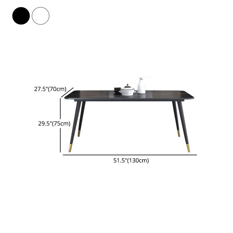 Modern 1/2/5/7 Pieces Rectangle Dining Set Sintered Stone Dining Table Set with Chairs Clearhalo 'Dining Room Sets' 'Dining Tables & Seating' 'dining_room_set' 'furn' 'furn_dining_room_set' 'Furniture' 'furniture_dining_room_set' 'Kitchen & Dining Furniture' 'kitchen&dining_furn' 'kitchen' 1200x1200_82bb4bbf-5071-4f8f-8ba3-b63808ecd25d