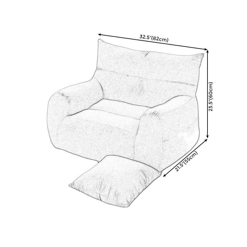 Chaise de bras en faux cuir 32.2 "L x21,6" W x23.6 "H ARMS INCLUS INCLUS POUR LE SOIR