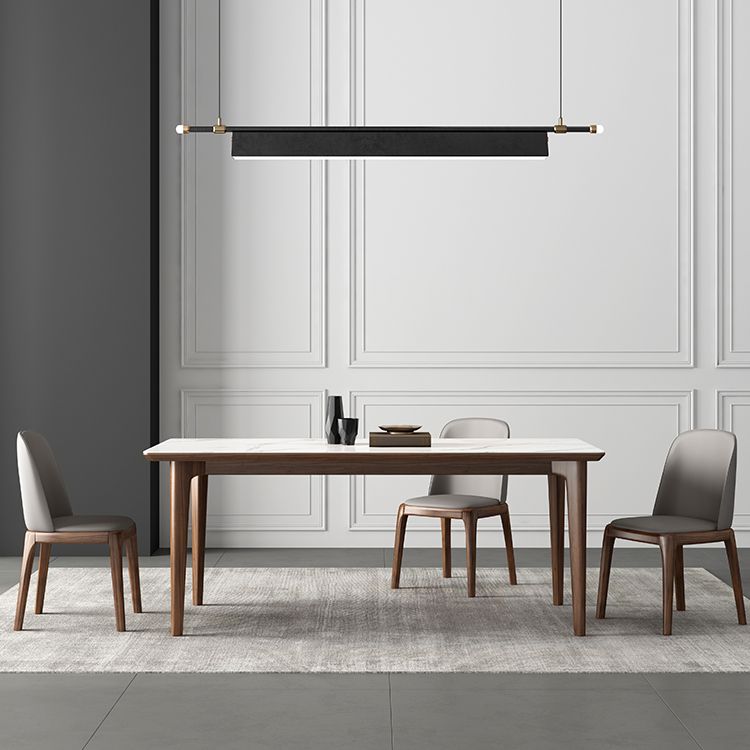 Rectangular Mid-Century Modern Table Sintered Stone Table with Wood Legs Clearhalo ' dining_table' 'Dining Tables & Seating' 'Dining Tables' 'furn' 'furn_dining_table' 'Furniture' 'furniture_dining_table' 'Kitchen & Dining Furniture' 'kitchen&dining_furn' 'kitchen' 'kitchen_dining_table' 1200x1200_82bec82d-6548-4f7a-ae79-d8812f27a59b