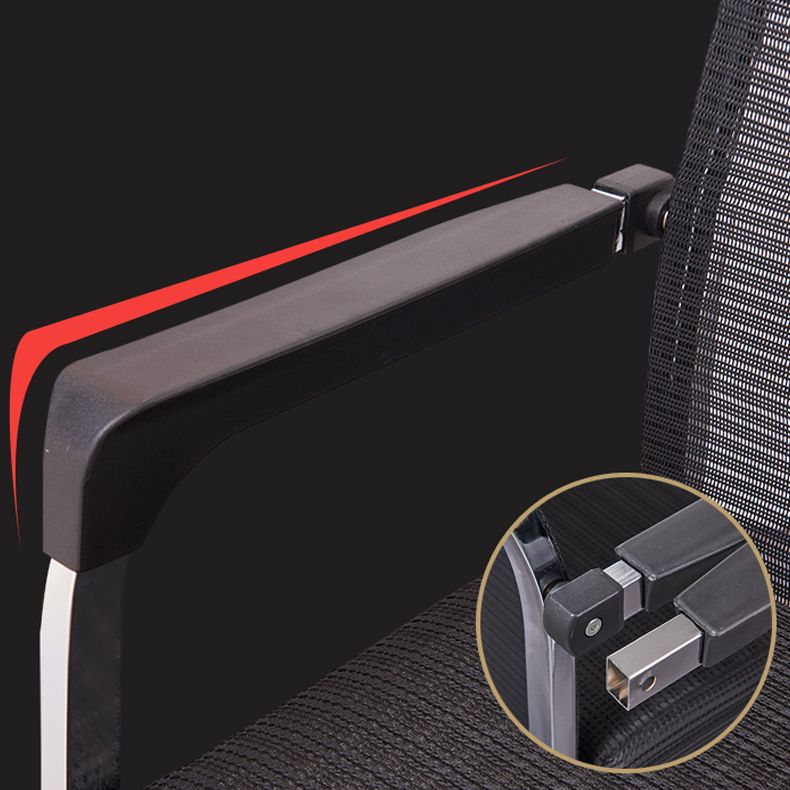 Ergonomische gaas de bureau stoel vaste arm bureaustoel voor thuiskantoor