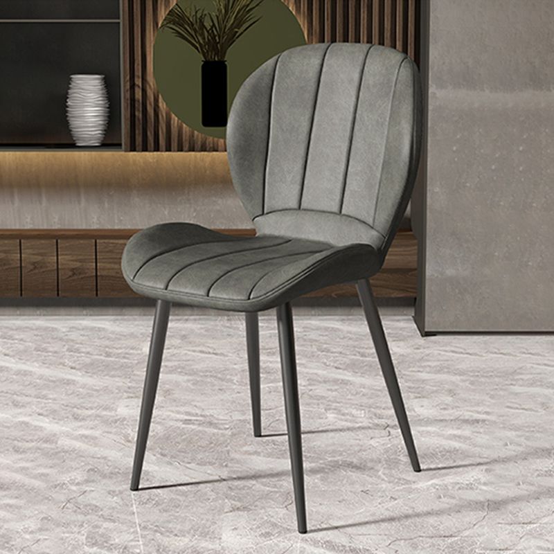 Nordic Style Kitchen Metal Dining Chair Wingback Dining Armless Side Chairs Clearhalo ' kitchen&dining_furn' 'Dining Chairs' 'Dining Tables & Seating' 'dining_chair' 'furn' 'furn_dining_chair' 'Furniture' 'furniture_dining_chair' 'Kitchen & Dining Furniture' 'kitchen' 1200x1200_82bfffe8-dbb7-41df-b3e0-474e971c3d3d