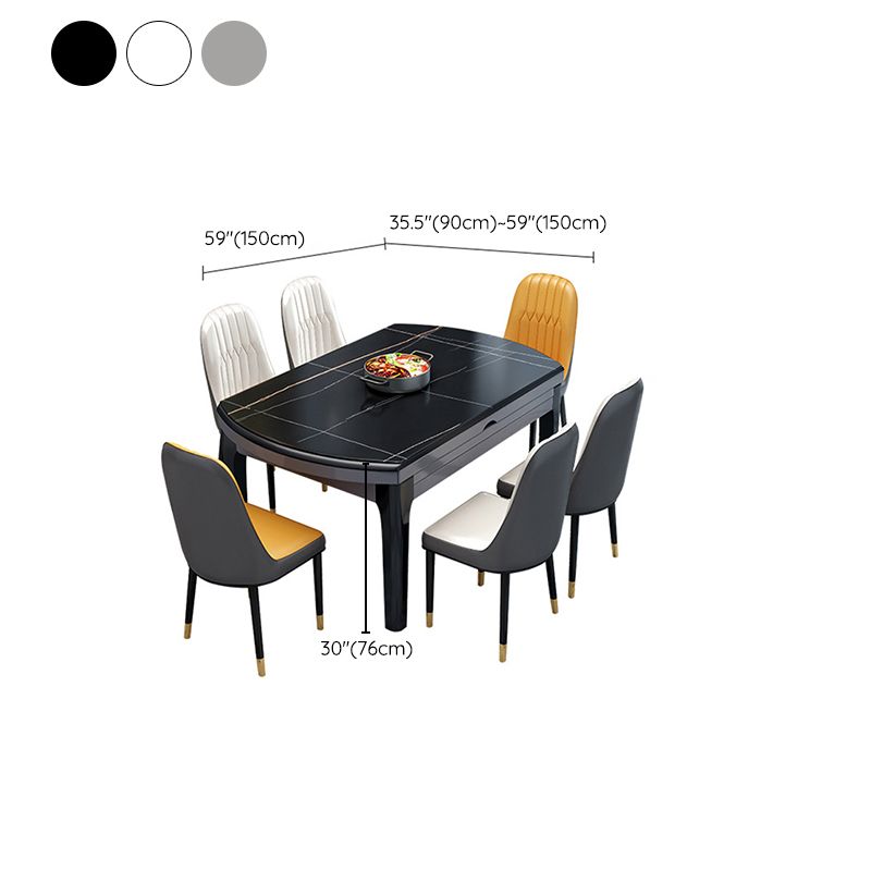 Mesa plegable extensible contemporánea, mesa base de madera maciza para comedor