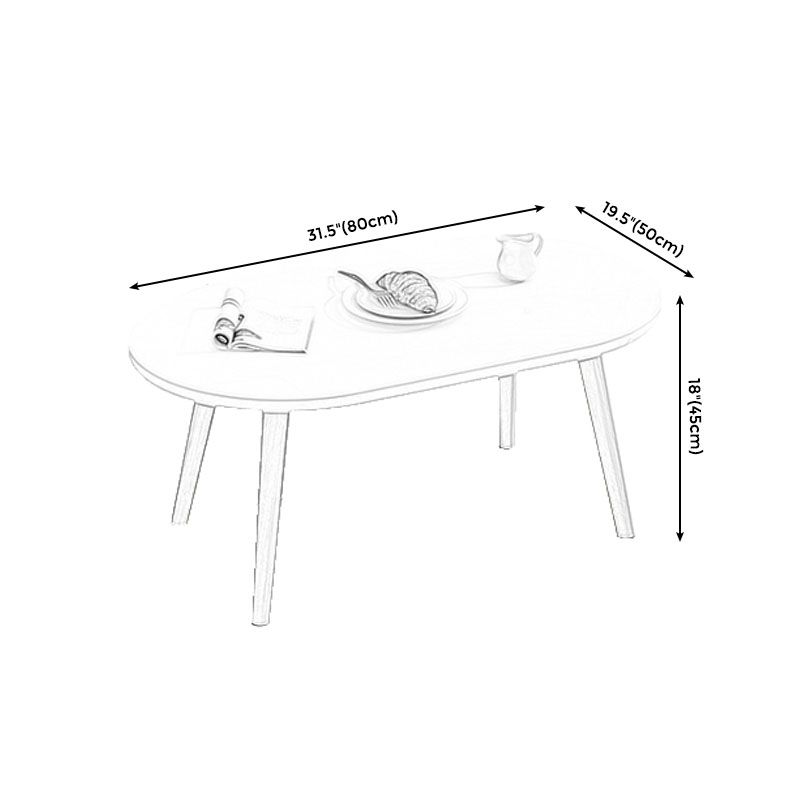 4 Legs Coffee Table Geometric Wood Cocktail Table in White and Natural Clearhalo 'Coffee & Accent Tables' 'Coffee Tables' 'coffee_tables' 'furn' 'furn_coffee_tables' 'Furniture' 'furniture_coffee_tables' 'Living Room Furniture' 1200x1200_82c38078-ce54-426b-90a5-f8483bd7c7e2