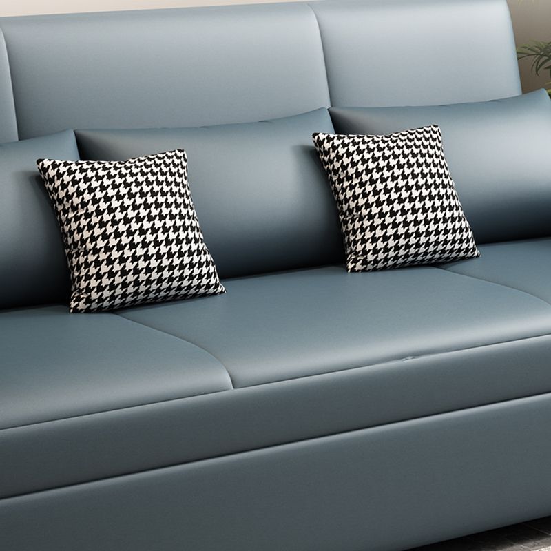 Fabric Square Arm Sectional Sofa 35.43"High Manual Reclining Sofa Bed with Storage Clearhalo 'furn' 'furn_sectionals' 'Furniture' 'furniture_sectionals' 'Living Room Furniture' 'Sectionals' 1200x1200_82c4b623-eddd-43e6-b211-d4fdb248bfe5